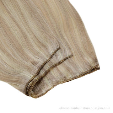 Top selling No any split ends straight Sew in Weft Hair Extensions for woman Human Hair Bundles Hand Tied Weft Hair Extensions